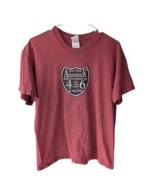 Vintage 2005 Adirondack Mountains 46 High Peaks M Tee New York Hiking Trail y2k